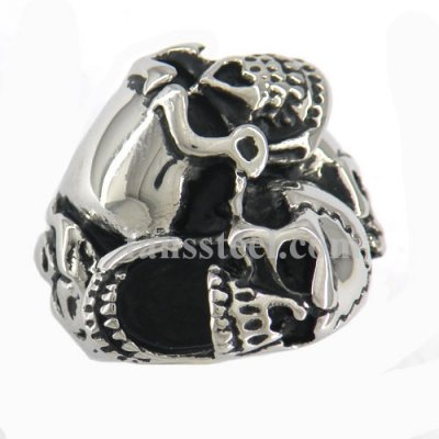 FSR10W70 skull inlace skull Ring