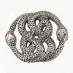 FSP16W98  Annular snake masonic pendant