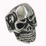 FSR11W37 both side skulls skull biker Ring 