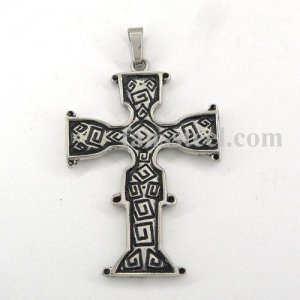 FSPR14021 greek key cross pendant