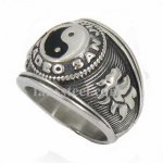 FSR14W13 Chinese Taoism Yin yang symbol ring