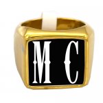 S2GBSL Memorial Initials Ring 2 Letters Name Customized Ring