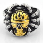 FSR08W48G Soldier Skull Spider gothic Ring