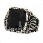 FSR13W39 crown claw with black stone ring