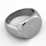 FSR04W89 Engravable oval signet ring