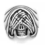 FSR20W43 bury head on hands skull ring