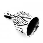 FSP17W90 USA angel wings bell biker Pendant