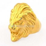 FSR09W18G king lion Leo animal ring 