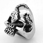 FSR09W41 snake skull ring