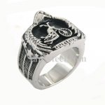 FSR09W88 Eagle hold the motor cycle biker ring