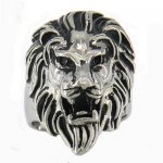 FSR09W18 king lion ring