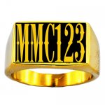 6GBGL Memorial 6 Letters Monogram Ring Customized Initials Ring Personalized Giftt