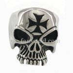 FSR10W60 german cross skull biker Ring 