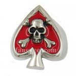 FSR10W61R cross bone skull heart ace biker Ring