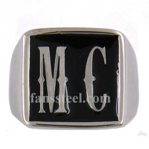 MC01 custom made 2 letters initials name ring