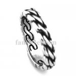 FSR20W23 twist rope chain wave ring
