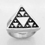 FSR14W16 square and triangle geography ring