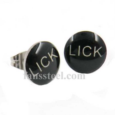 FSE00W57 word LICK earring stud