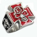 FSR10W40R thirteen skull biker gothic ring 