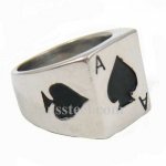 FSR13W77 poker spade A lucky ring