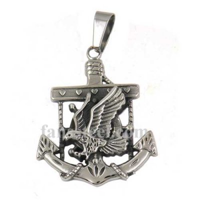 FSP17W28 eagle anchor marine pendant