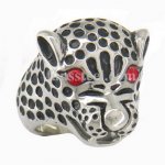 FSR09W84 Animal leopard panther ring 