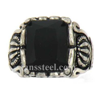 FSR13W39 crown claw with black stone ring