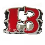 FSR11W58R claw hold evil thirteen 13 biker Ring 