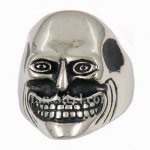 FSR09W42 skull with glasses ring 