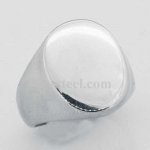 FSR06W21 engravable plain oval signet ring