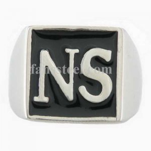 FSR09W66 Custom made 2 alphabet NS ring