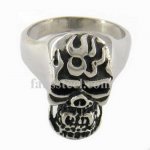 FSR07W40 Tribal Skull Ghost Medallion Ring