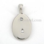 FSPR14040 oval cz setting pendant FSPR14040