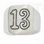 FSR11W53 Signet 13 biker Ring