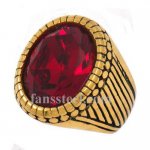 FSR13W37 oblique slash with red stone ring