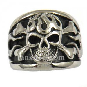 FSR11W79 cross bone skull gothic ring