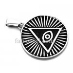 FSP17W44 Sunshine triangle all seeing eye pendant