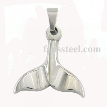 FSP310075 Dolphin whale tail pendant FSP310075