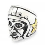 FSR12W67G route 66 star helmet cigarette  rider ring