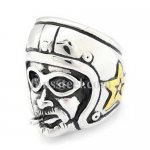 FSR12W67G route 66 star helmet cigarette  rider ring