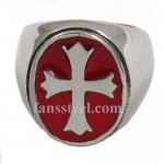 FSR07W69R  Fleur De Lis Cross Signet Ring