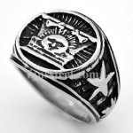 FSR09W24 moon star flag minitary ring