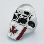 FSR13W13 maple flag mask skull ring