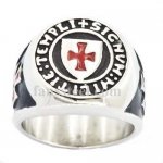 FSR11W86 knights templar red corss ring