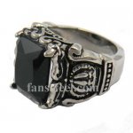 FSR13W39 crown claw with black stone ring