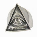 FSR12W82 triangle all seeing eye  Ring