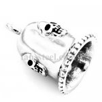 FSP17W93 diamond 13 skull rider bell biker Pendant