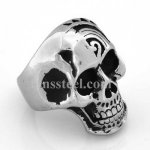 FSR09W11 Chinese Yin Yang  skull ring