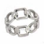 FSR12W02 Square oval rope Chain band Ring 