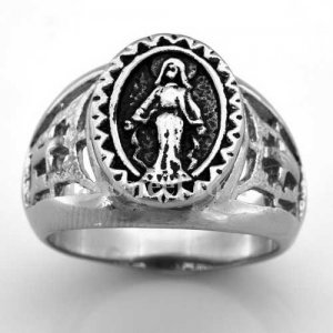 FSR07W43 the Virgin Mary goddess Ring